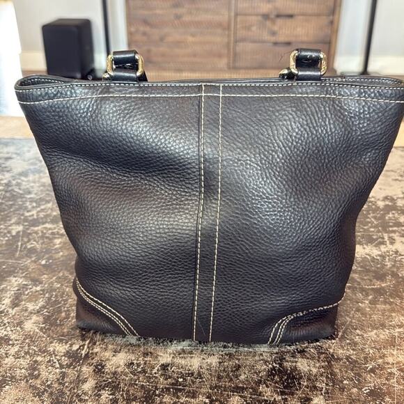 Coach Black Vintage Hamilton Pebbled Leather Handbag Tote Bag 13089 - Picture 3 of 6